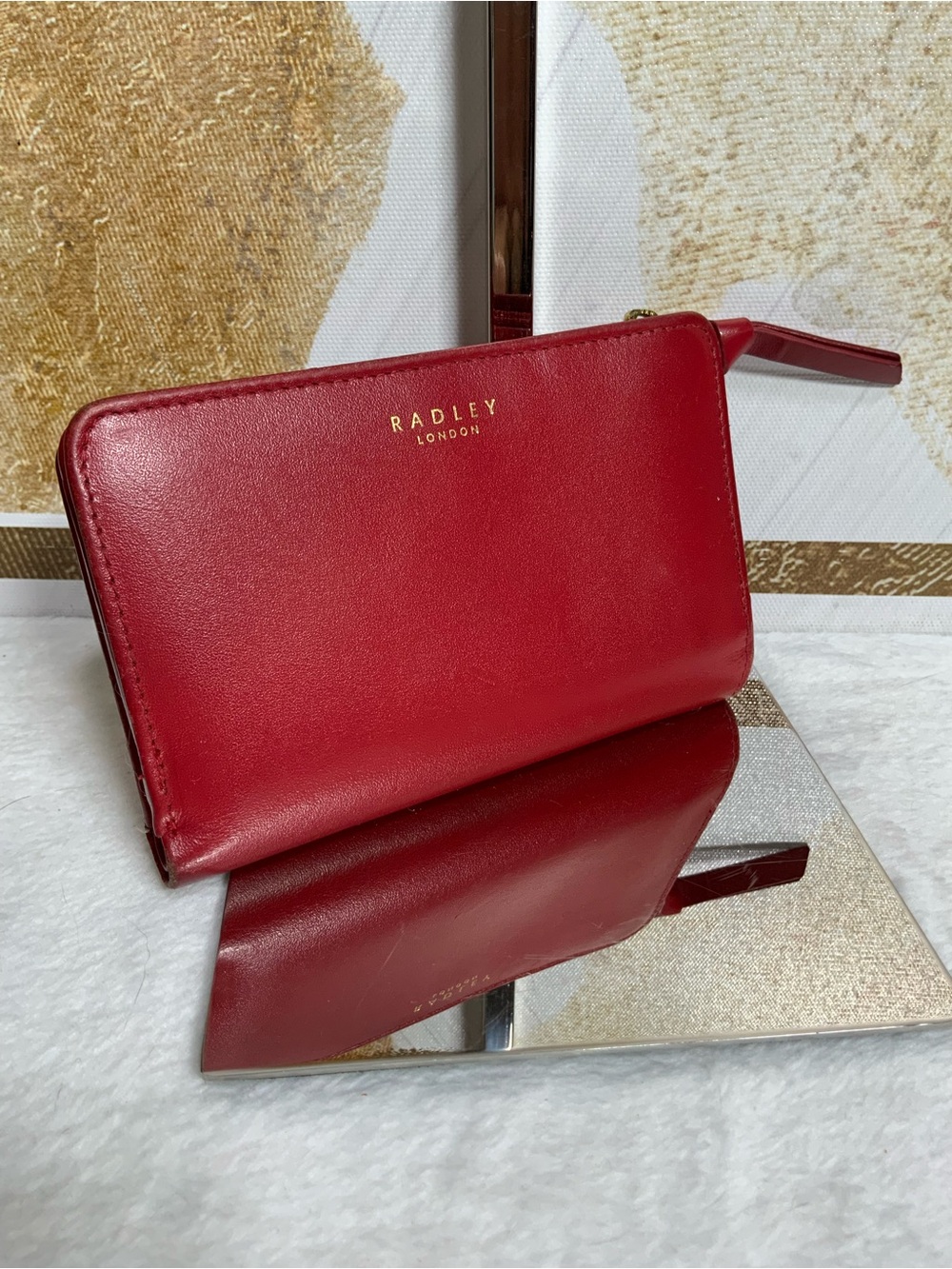 RADLEY LONDON Red Floral Wristlet Clutch - Picture 2 of 7